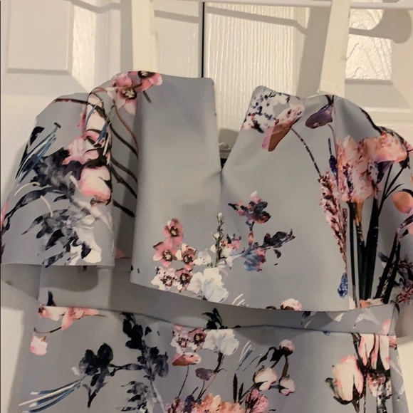 Midi Blue Floral Dress - Picture 6 of 10